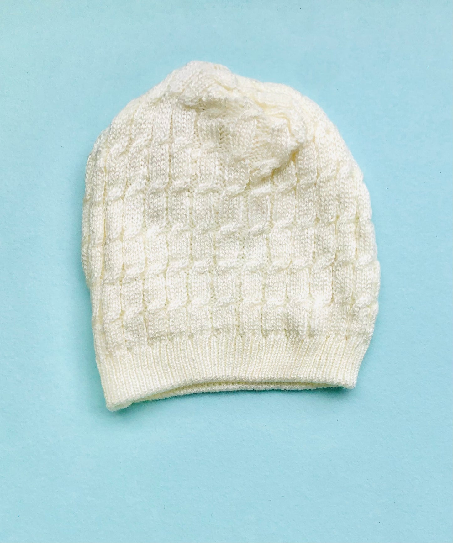 Newborn sweater, cap and booties set - Off White