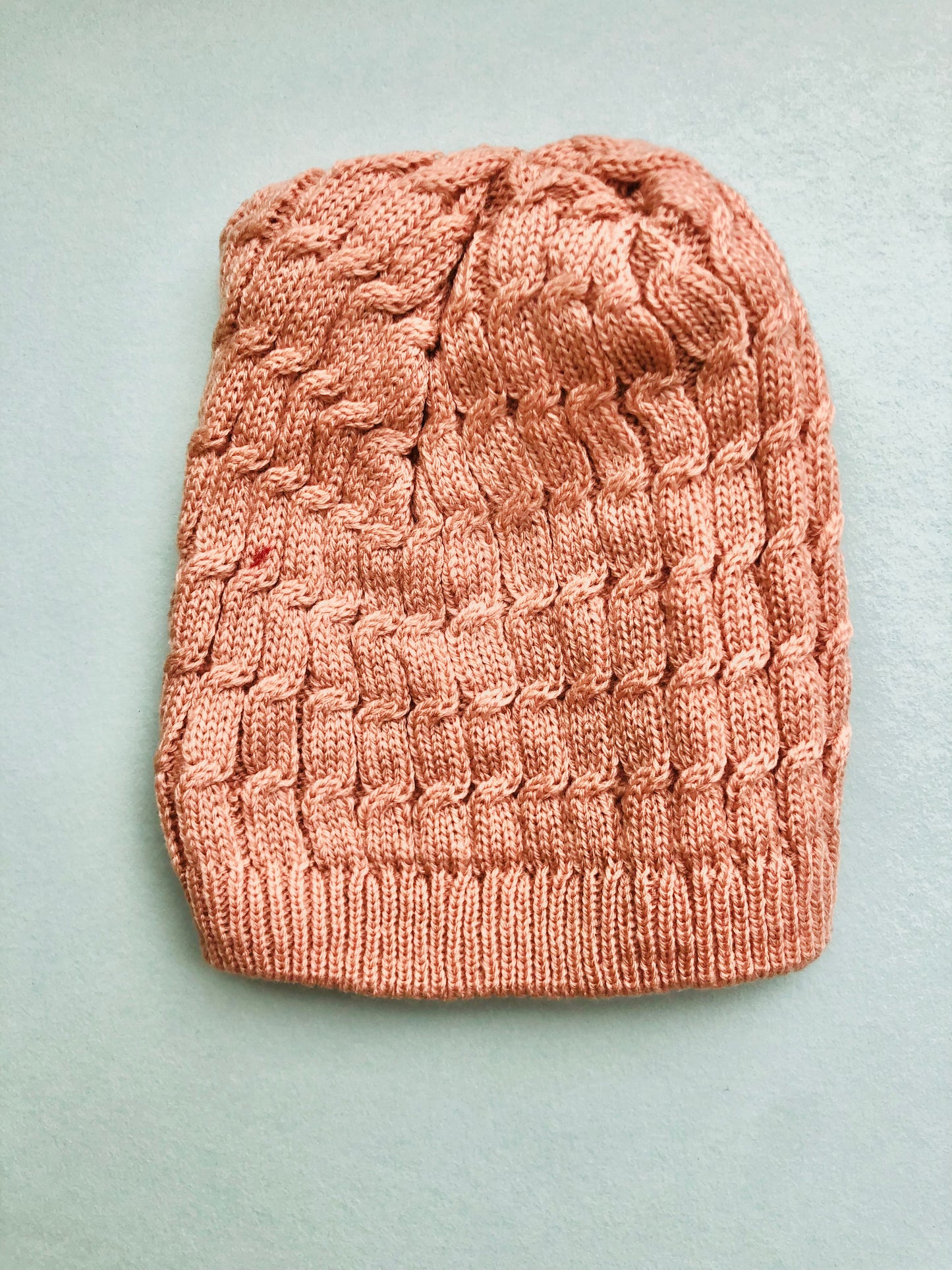 Newborn sweater, cap and booties set - Beige/Pink