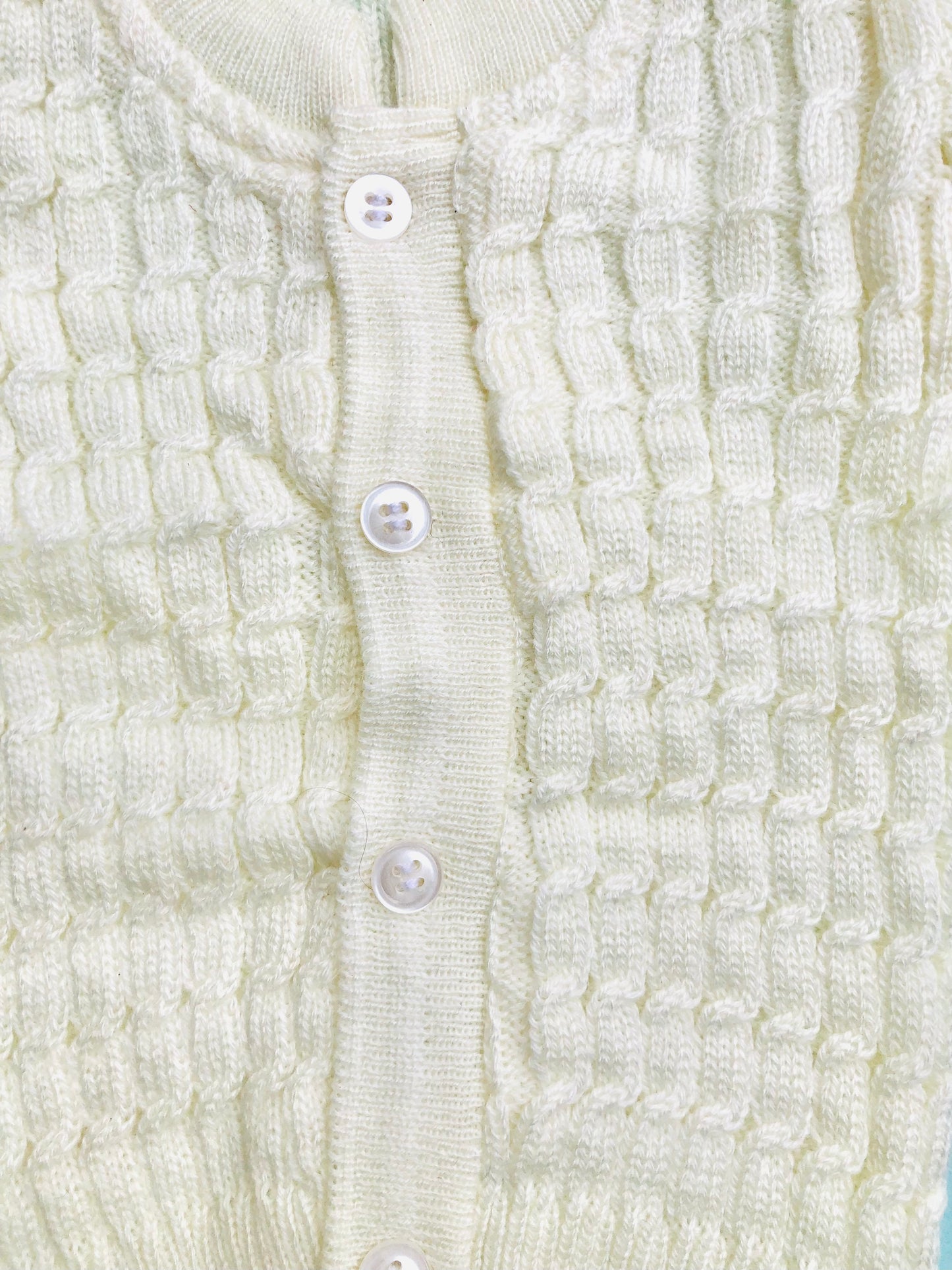 Newborn sweater, cap and booties set - Off White