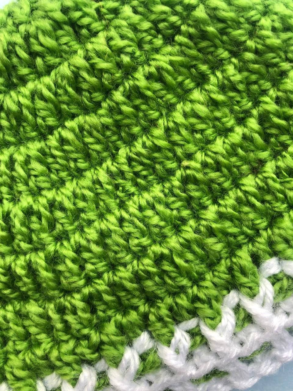 baby woolen cap green